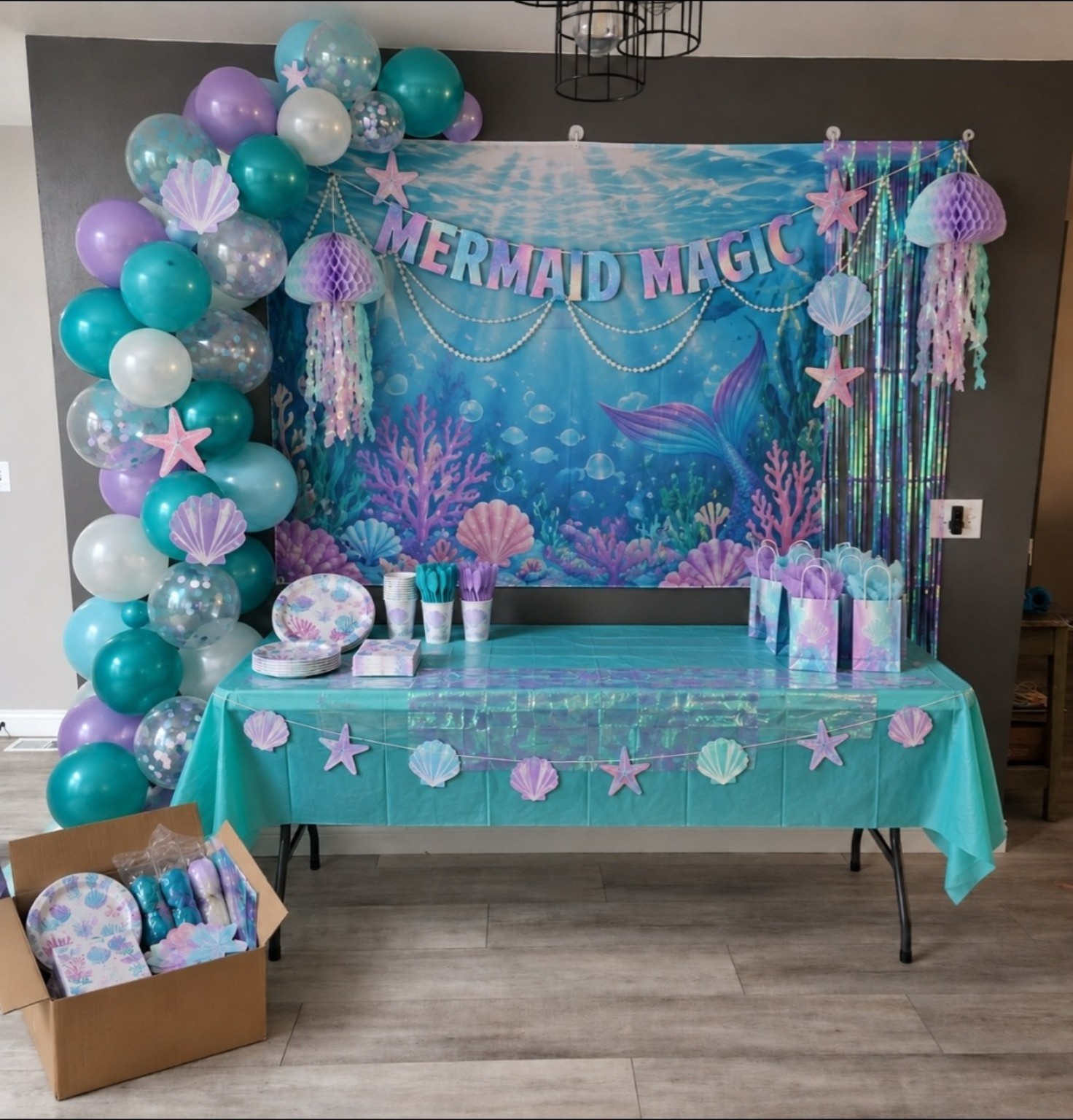 Mermaid Magic Party in a Box display